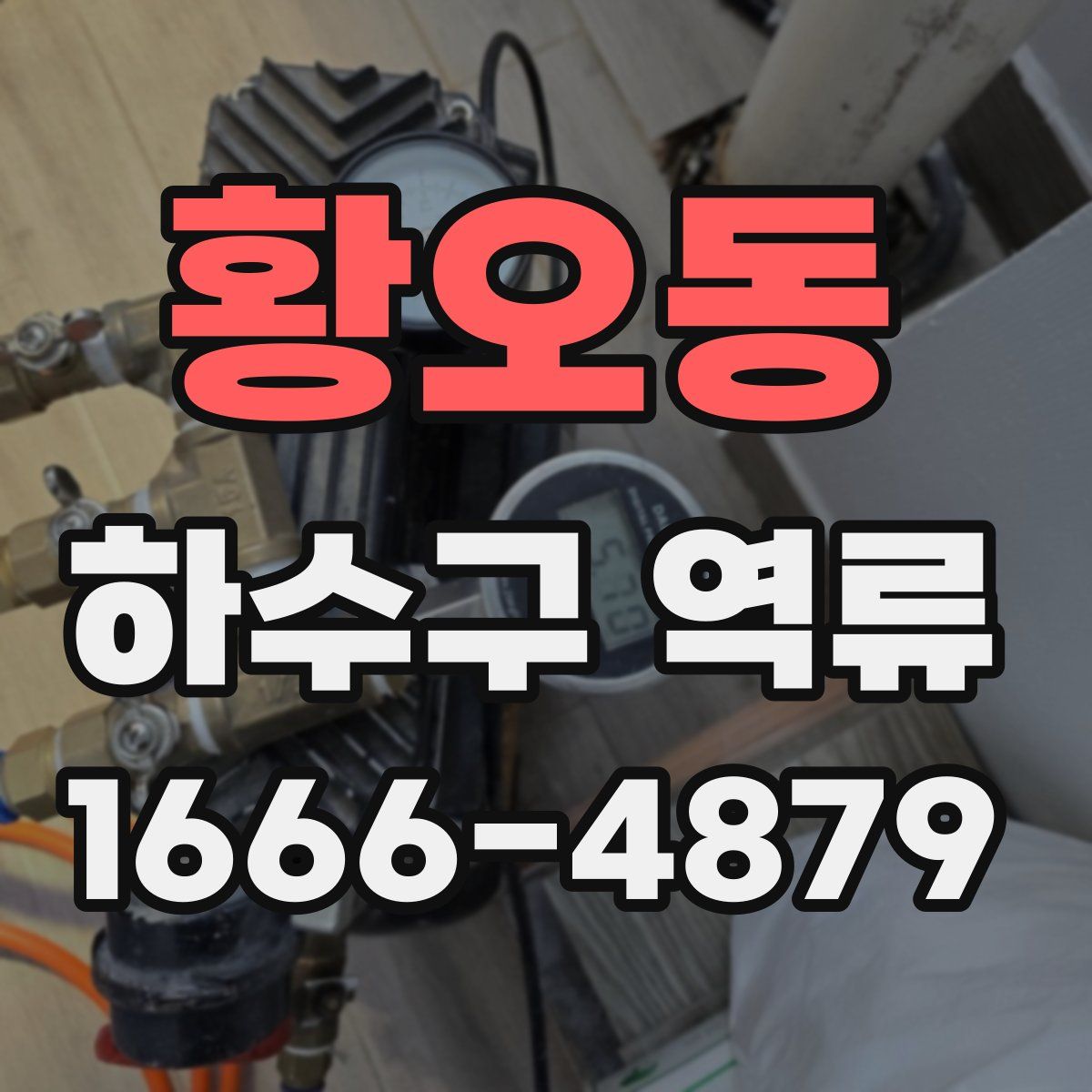 황오동 하수구 역류