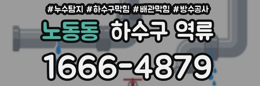 노동동 하수구 역류