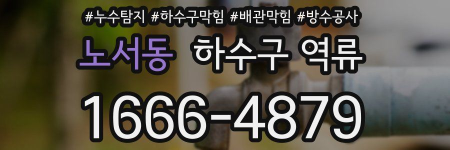 노서동 하수구 역류