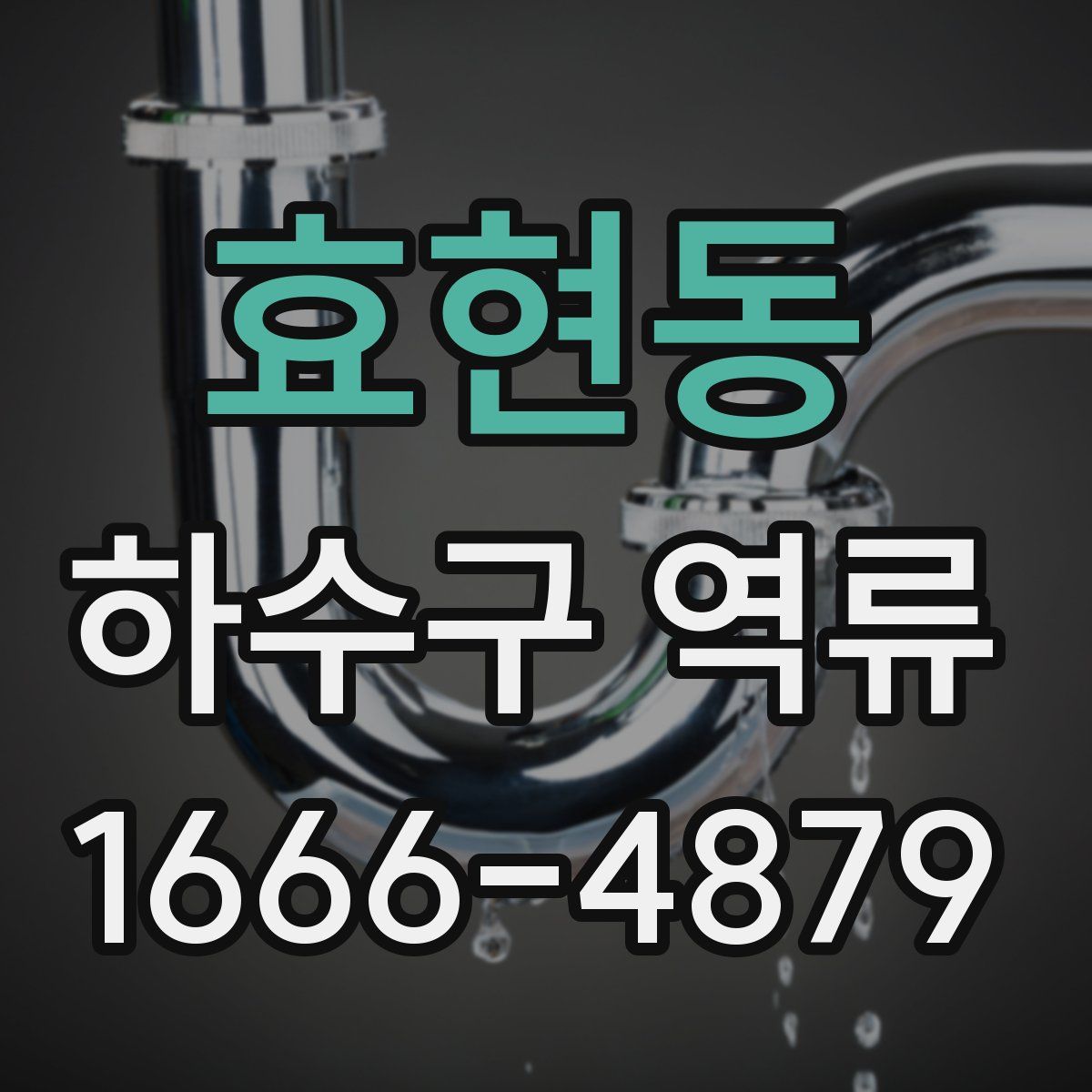 효현동 하수구 역류
