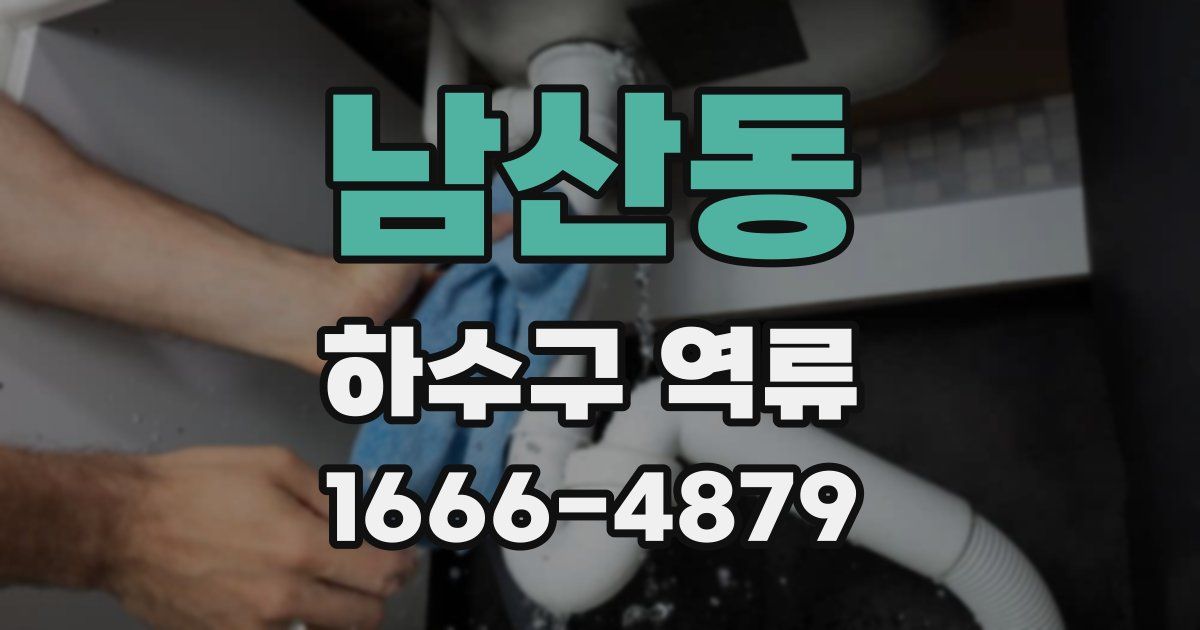 남산동 하수구 역류