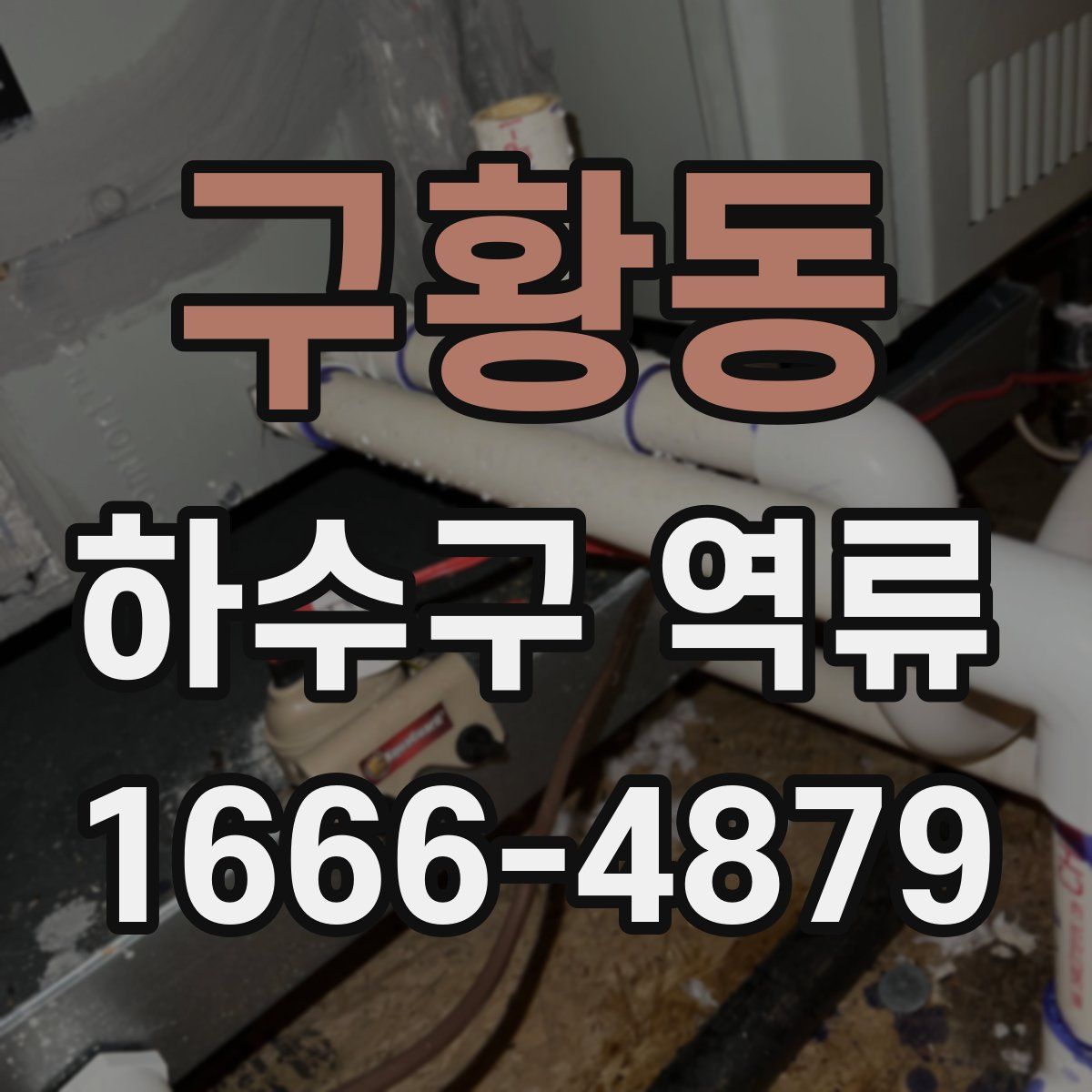 구황동 하수구 역류