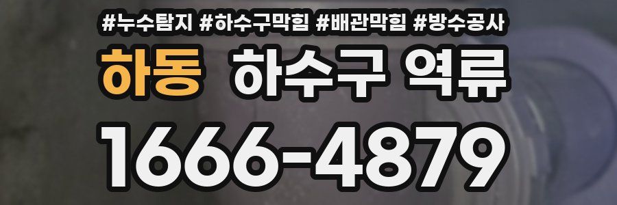 하동 하수구 역류