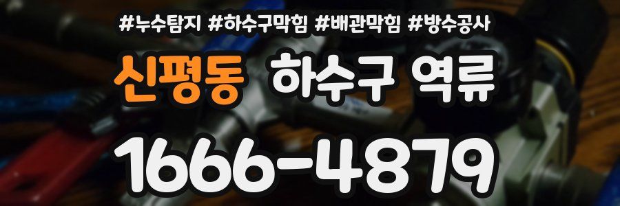 신평동 하수구 역류