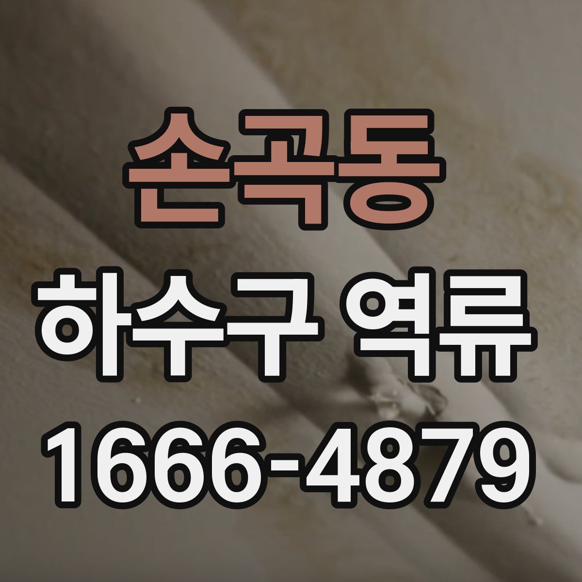 손곡동 하수구 역류