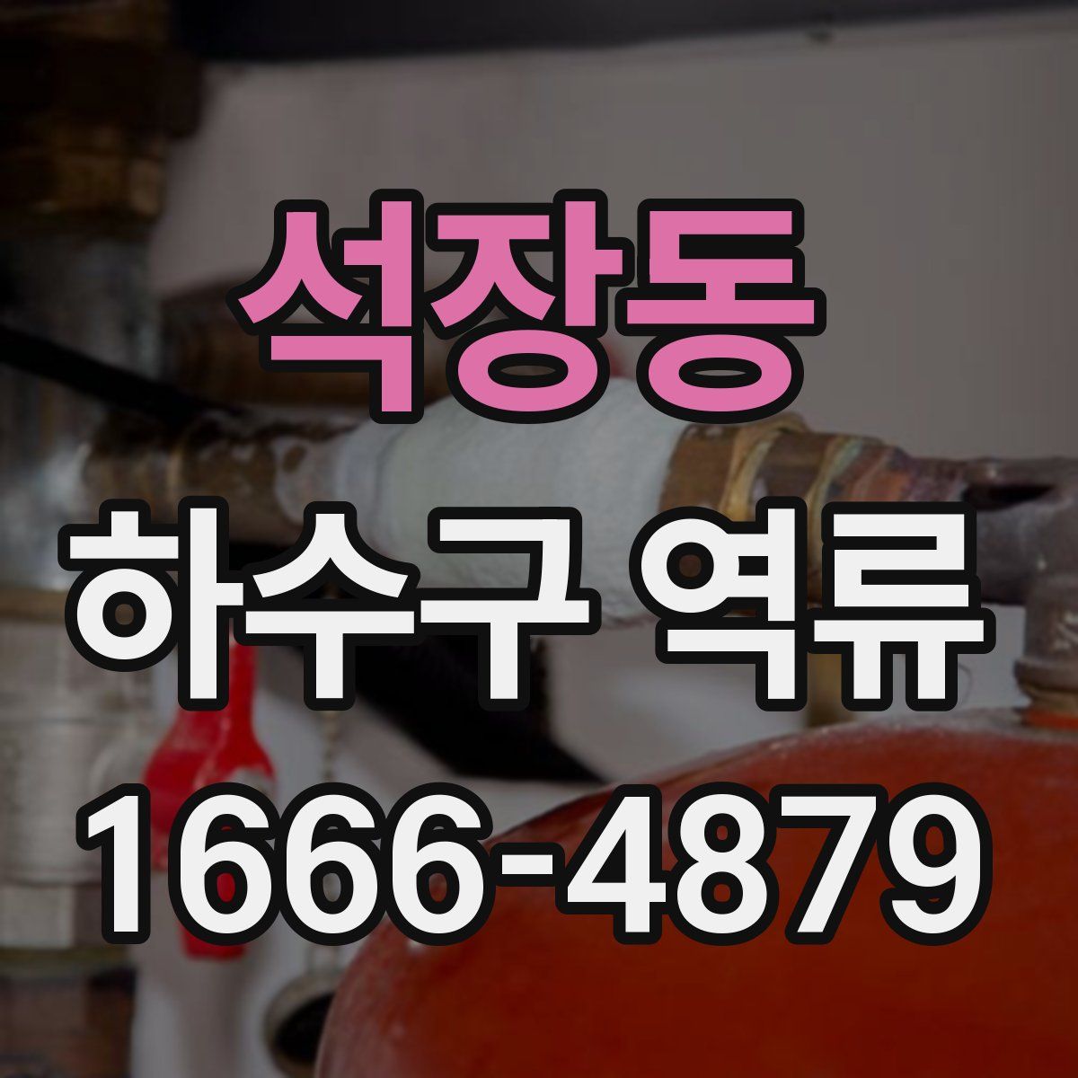 석장동 하수구 역류