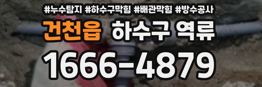 건천읍 하수구 역류