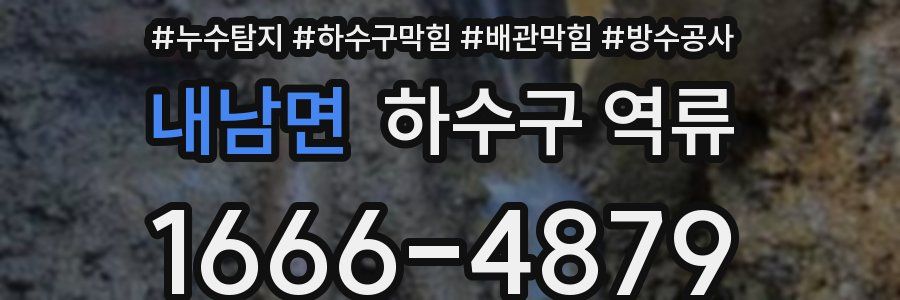 내남면 하수구 역류