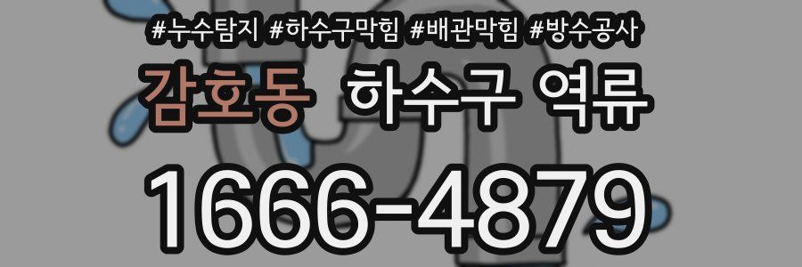 감호동 하수구 역류