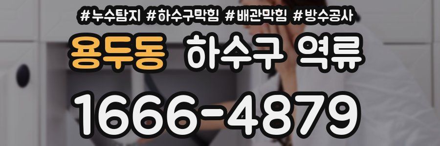 용두동 하수구 역류