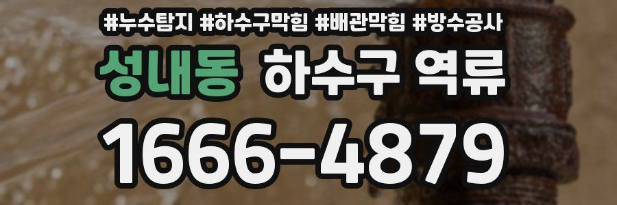 성내동 하수구 역류
