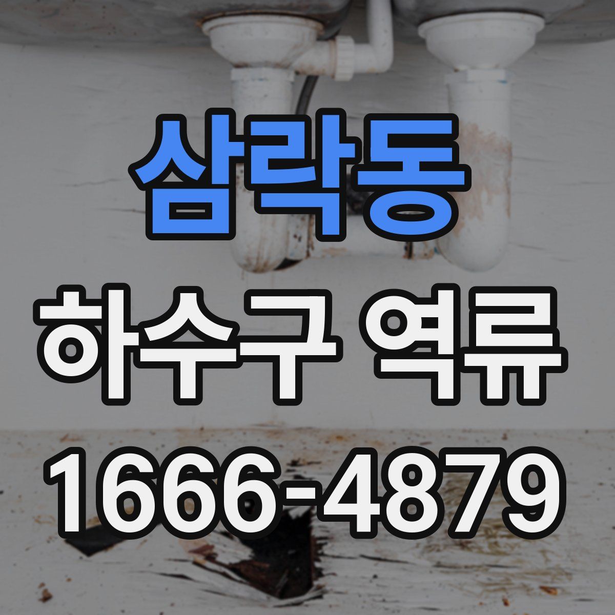 삼락동 하수구 역류