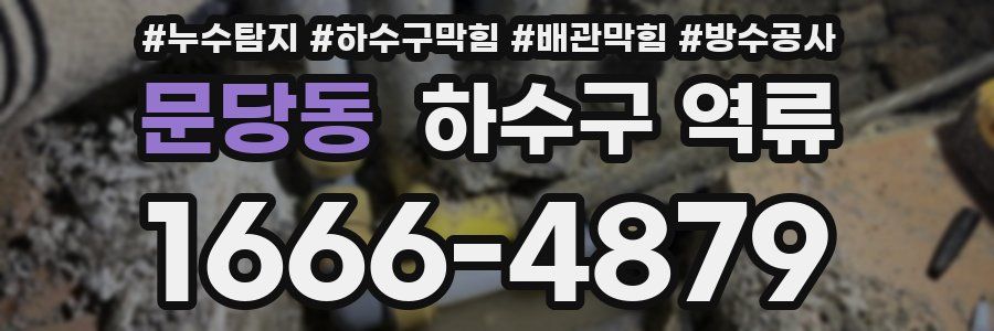 문당동 하수구 역류
