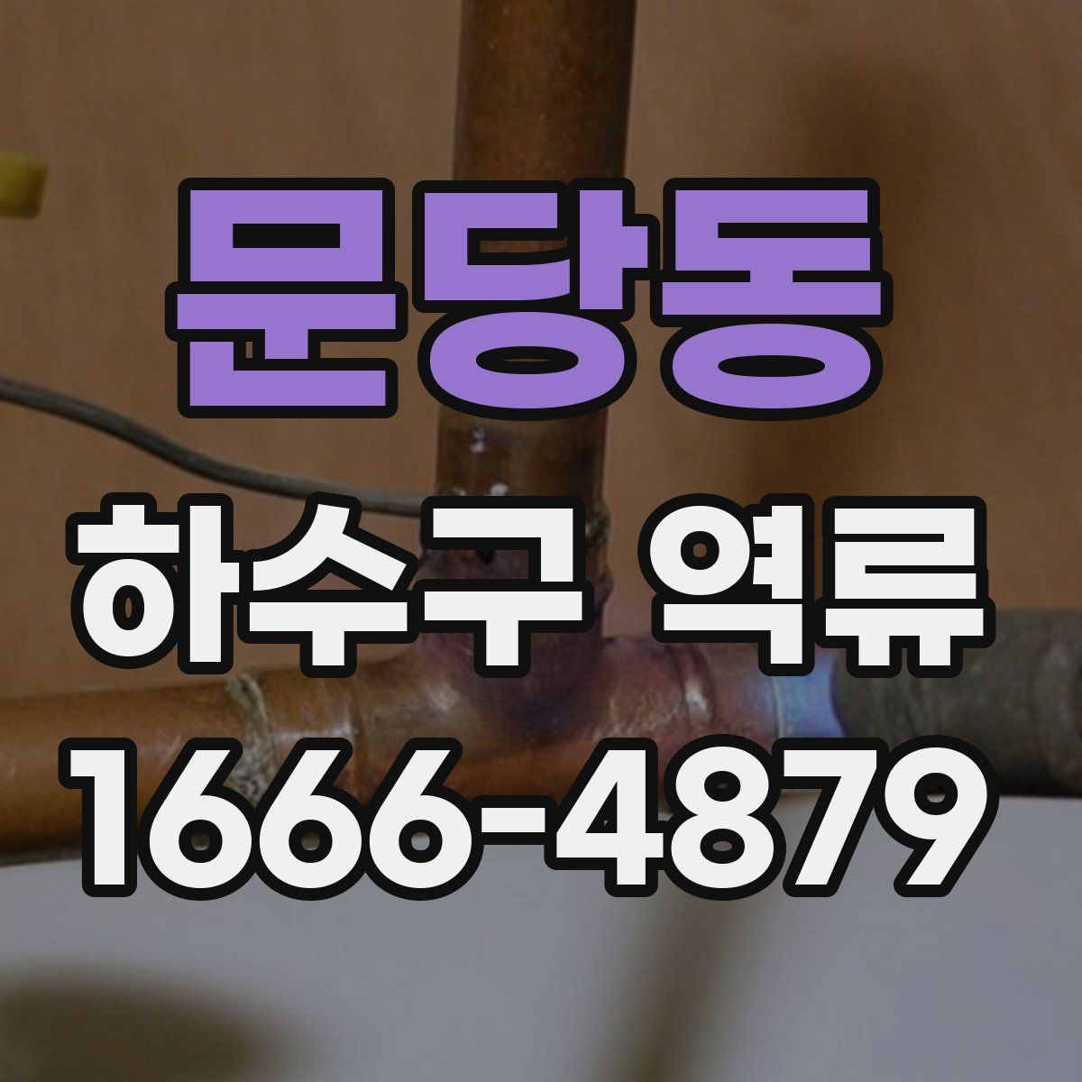 문당동 하수구 역류