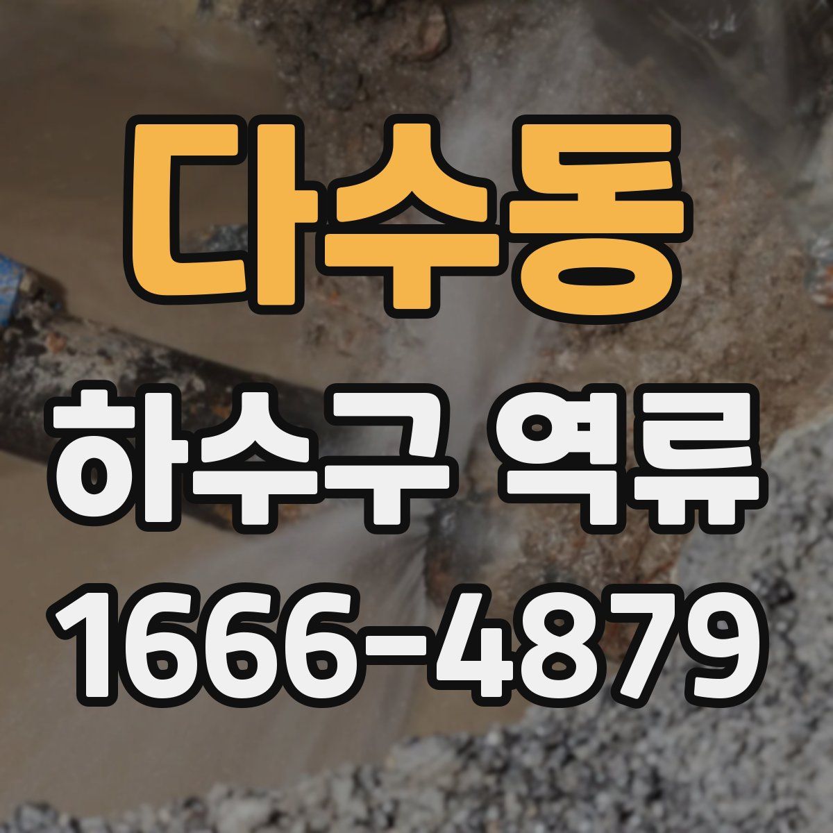 다수동 하수구 역류