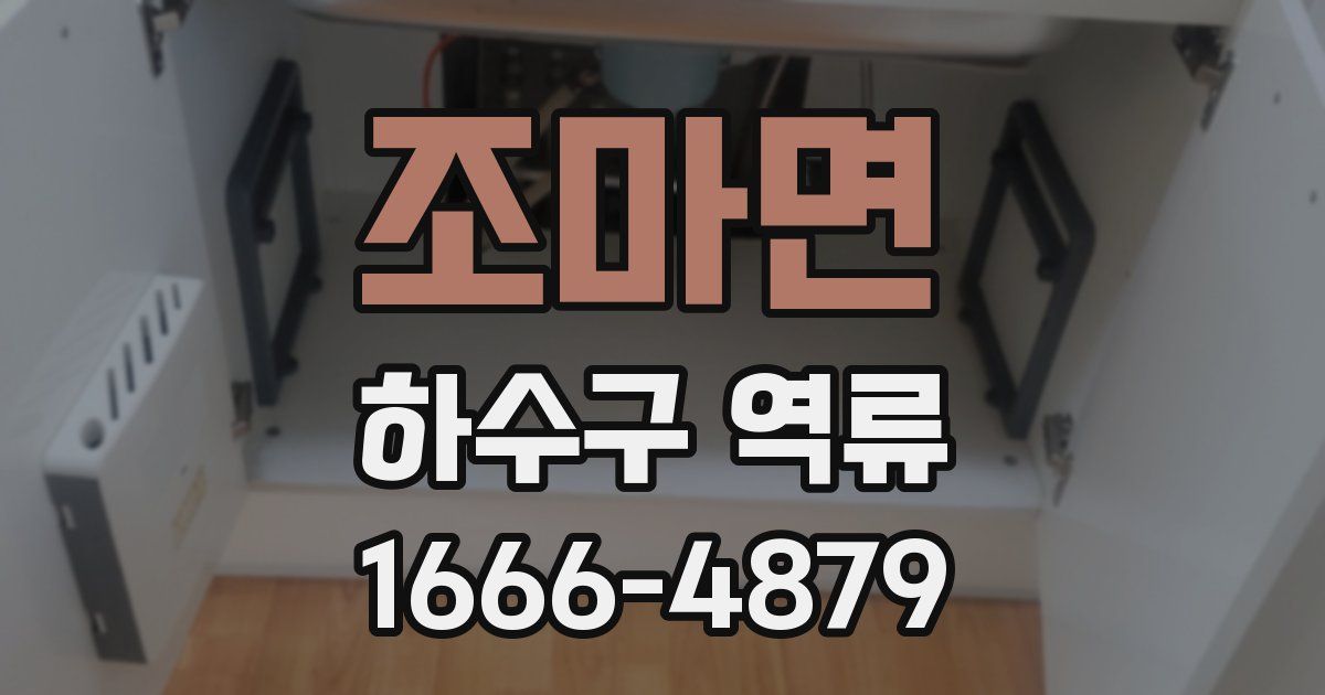 조마면 하수구 역류