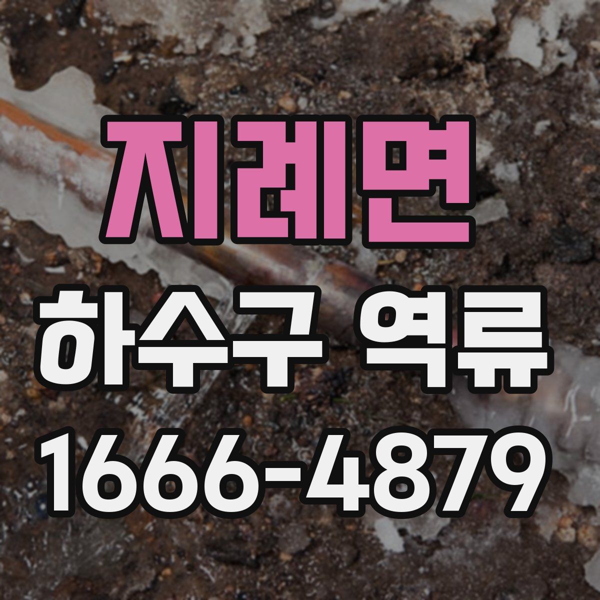 지례면 하수구 역류