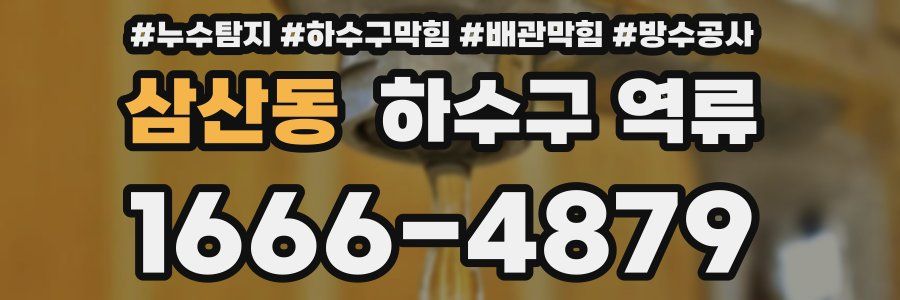 삼산동 하수구 역류