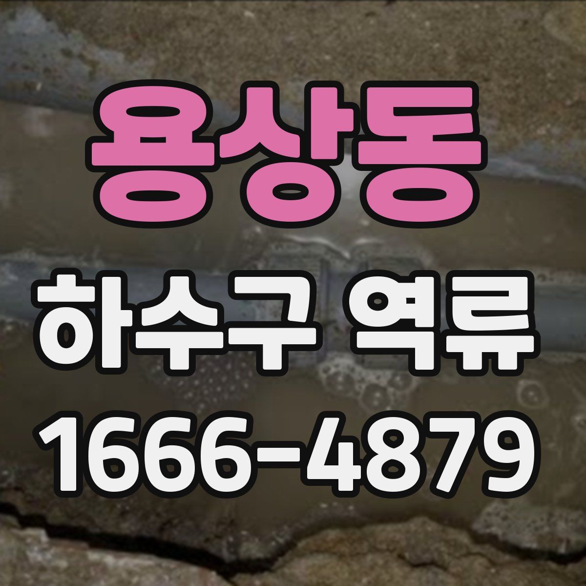 용상동 하수구 역류