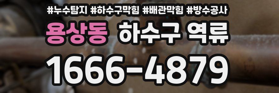 용상동 하수구 역류