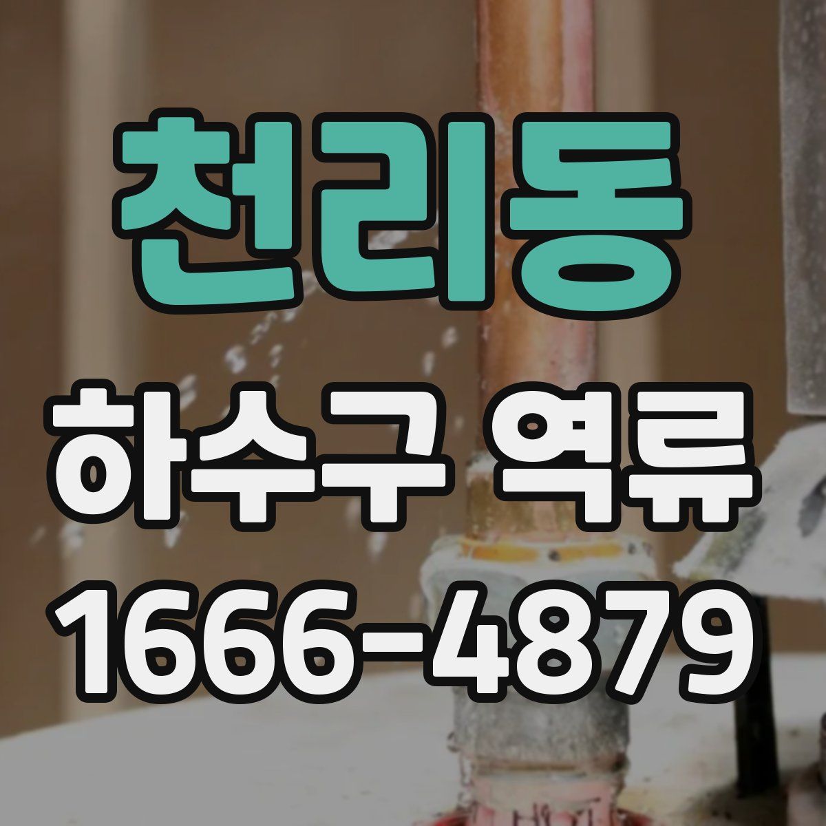 천리동 하수구 역류