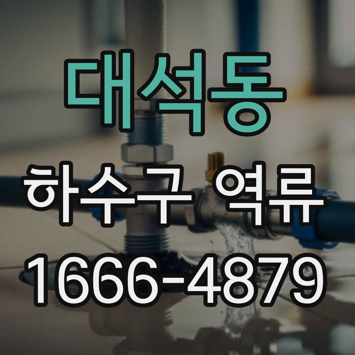 대석동 하수구 역류
