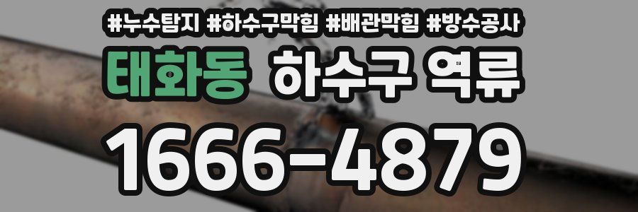 태화동 하수구 역류