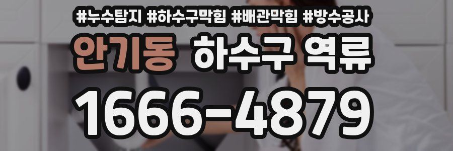 안기동 하수구 역류