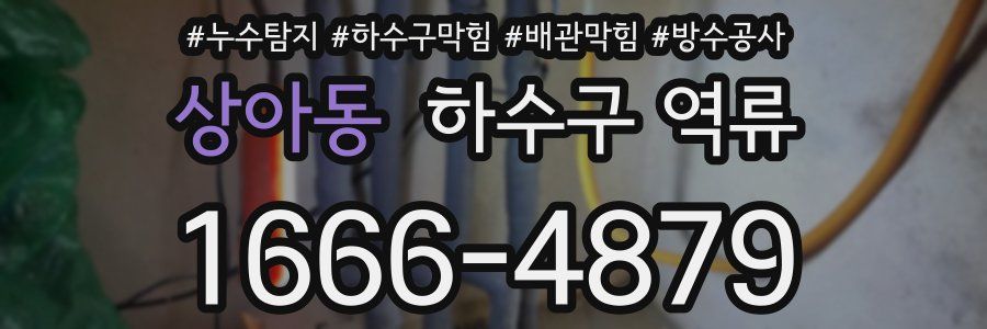 상아동 하수구 역류