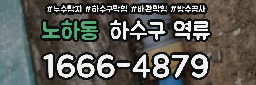 노하동 하수구 역류