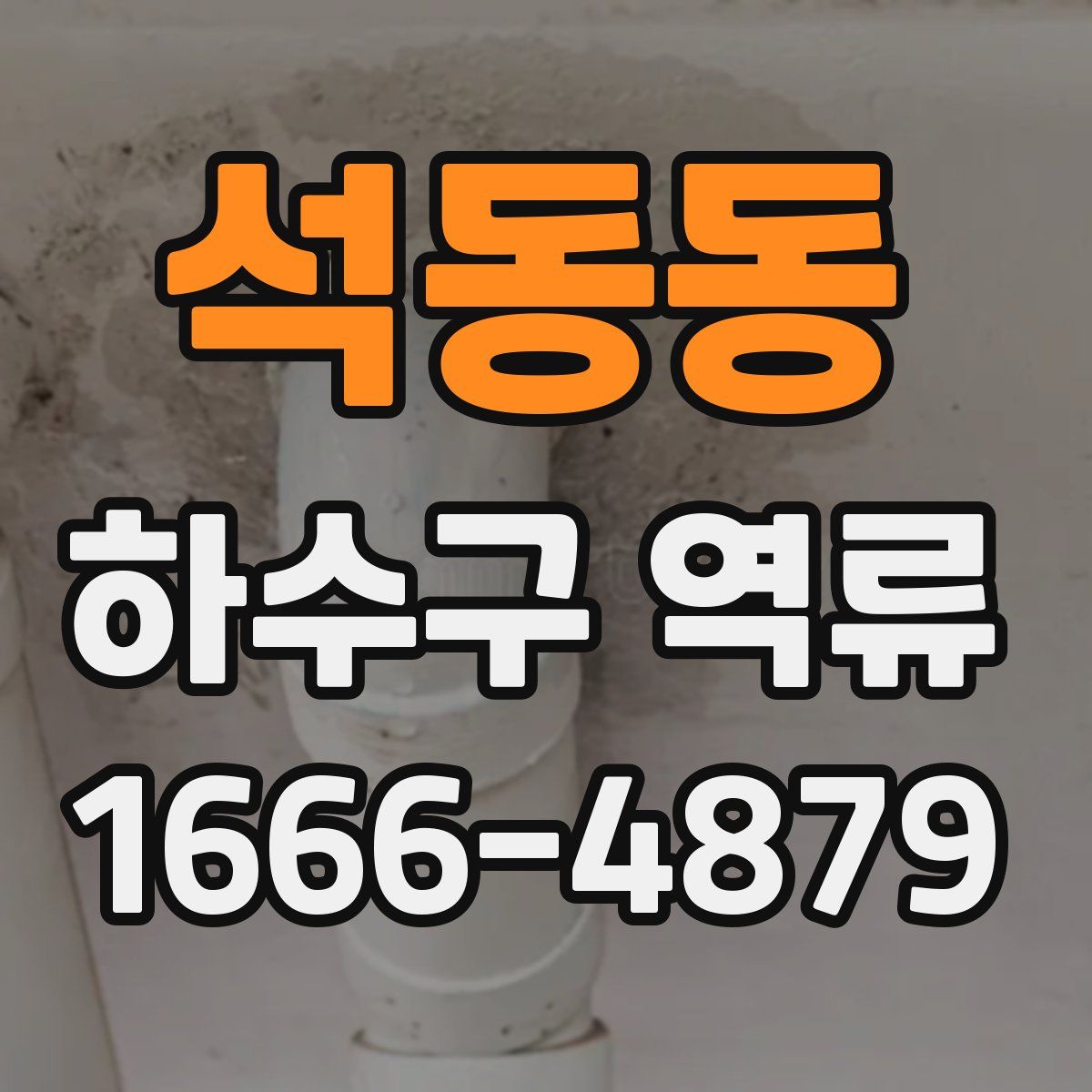 석동동 하수구 역류