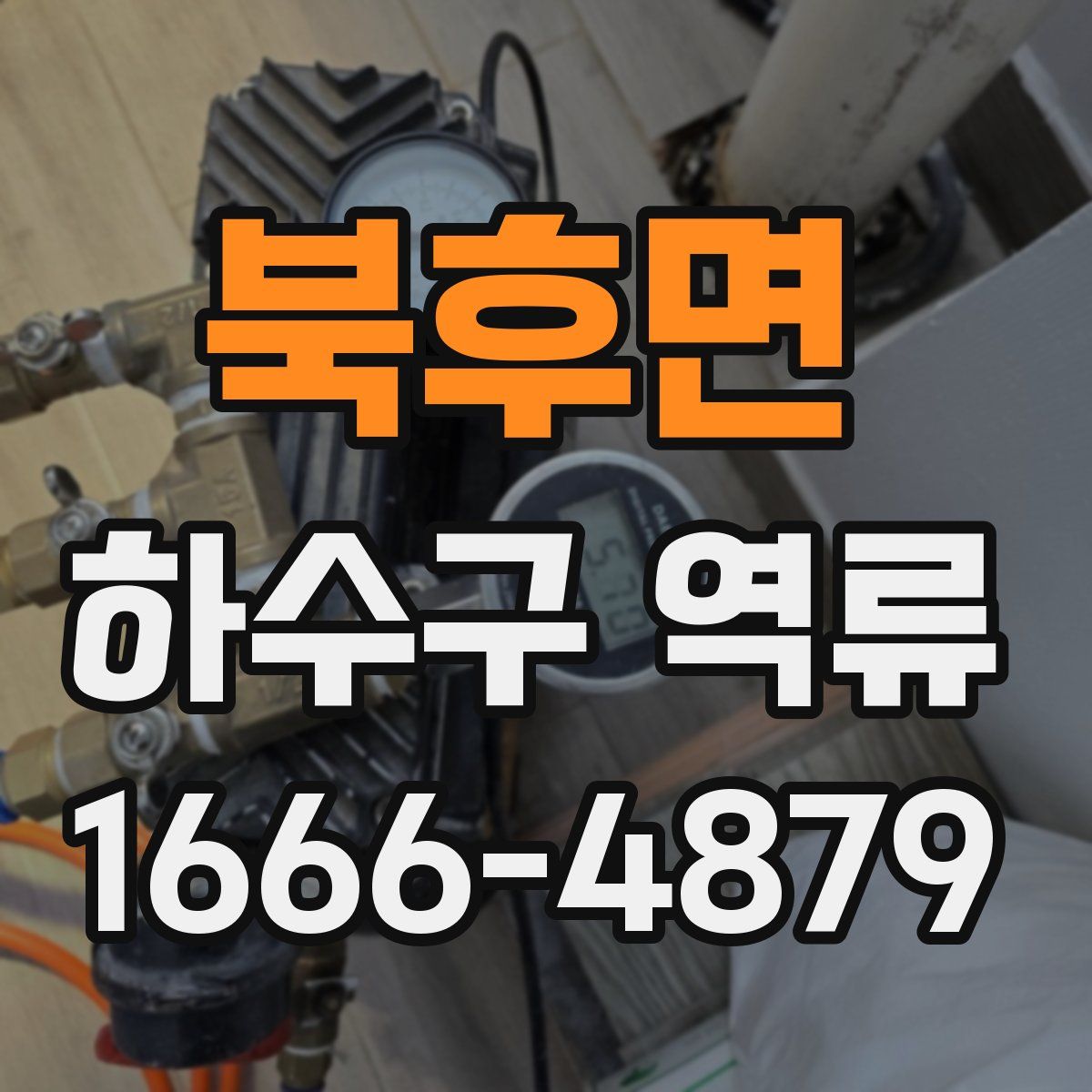 북후면 하수구 역류