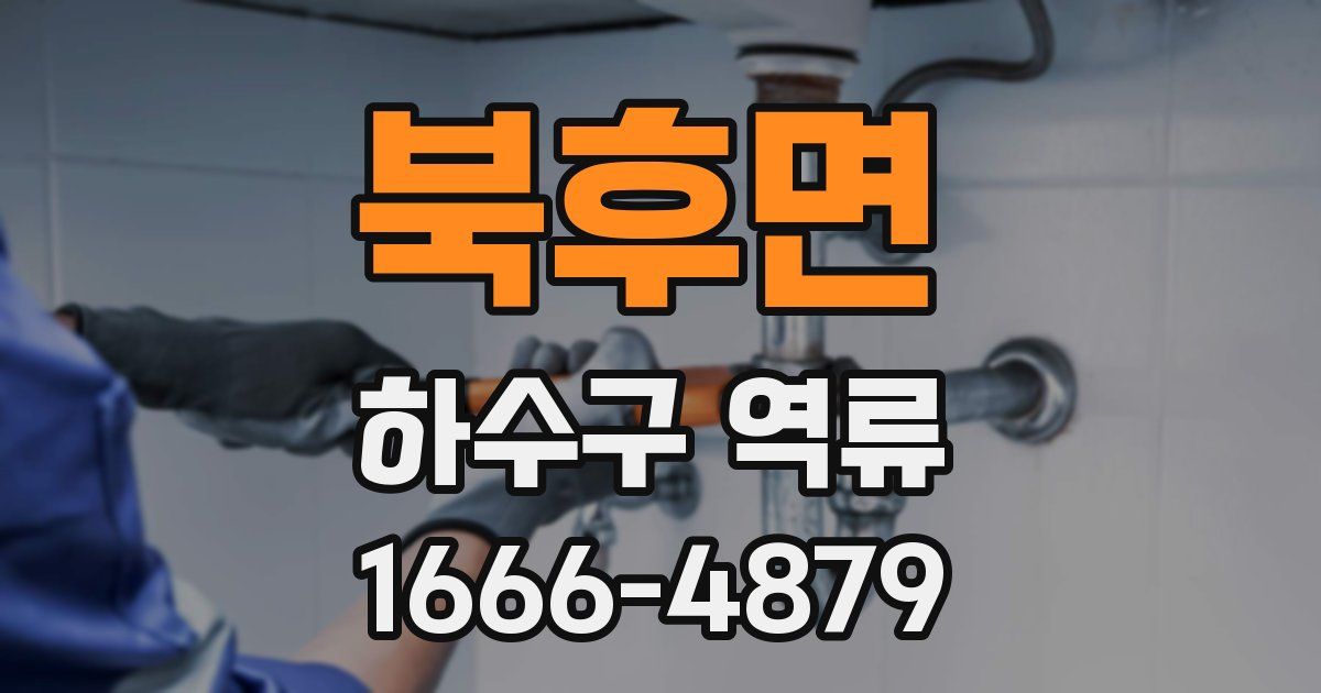 북후면 하수구 역류