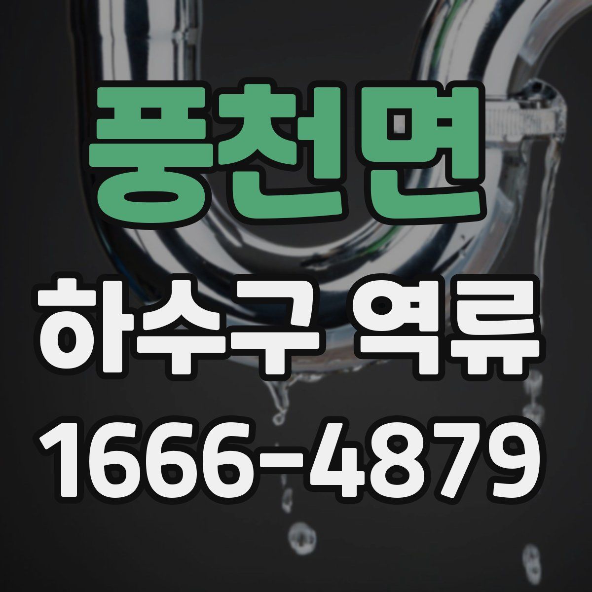 풍천면 하수구 역류