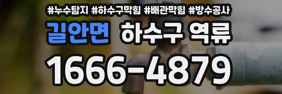 길안면 하수구 역류