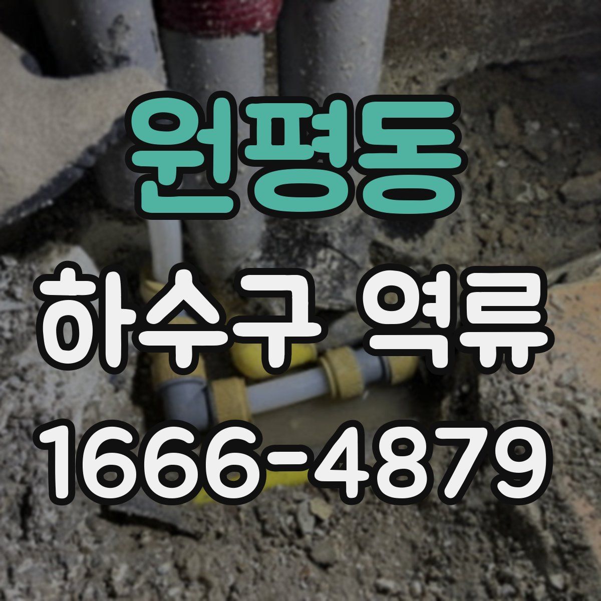 원평동 하수구 역류