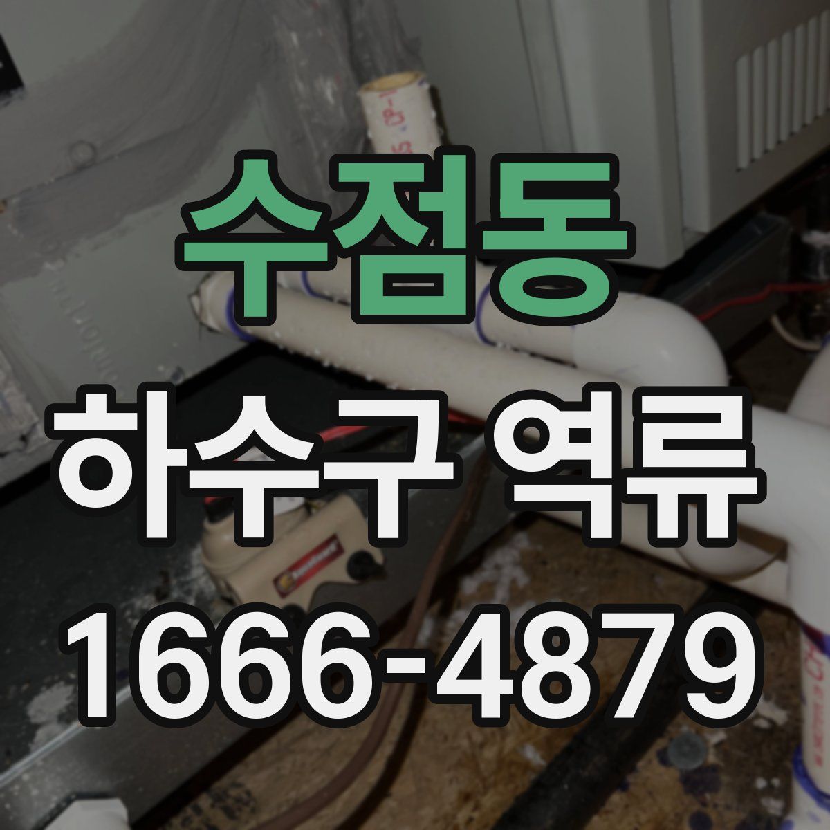 수점동 하수구 역류