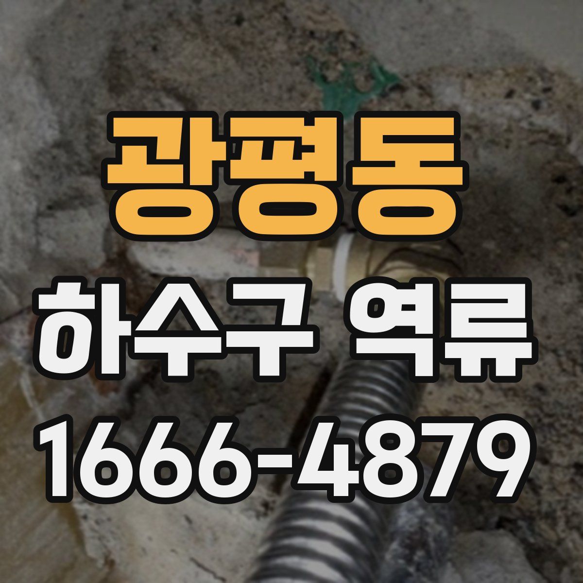 광평동 하수구 역류