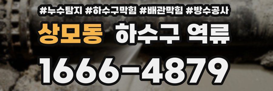 상모동 하수구 역류