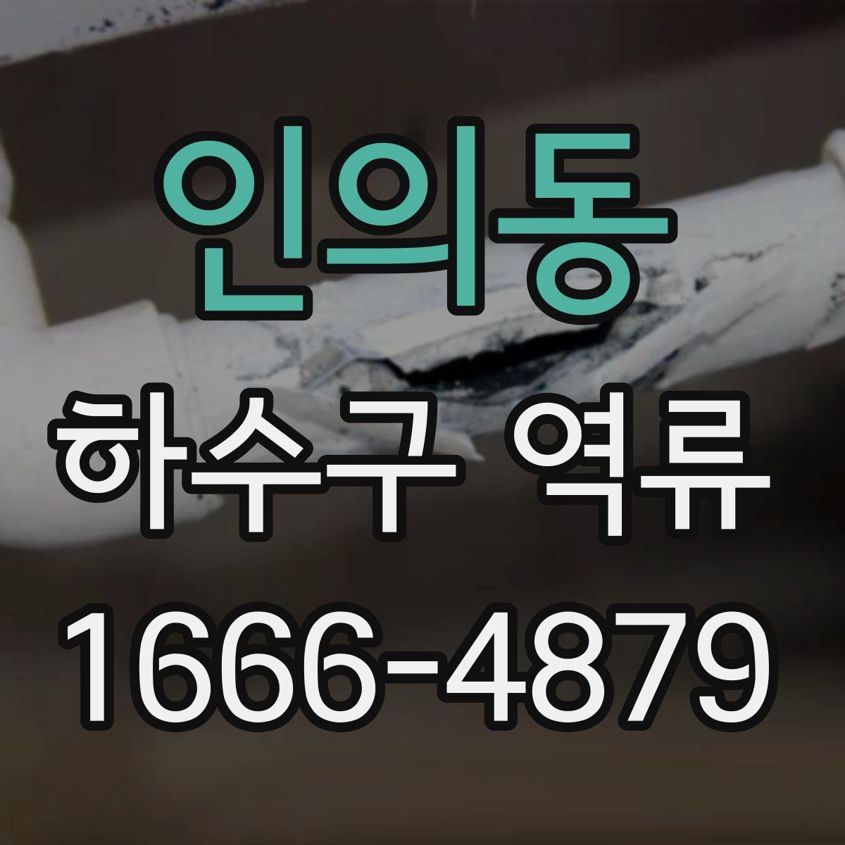 인의동 하수구 역류