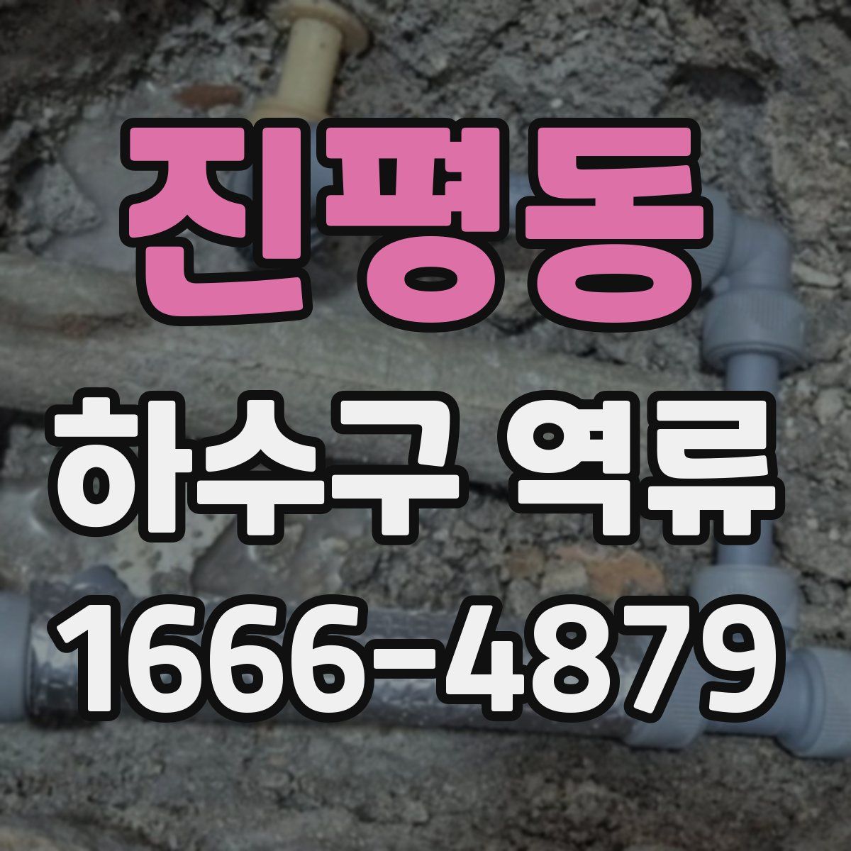 진평동 하수구 역류