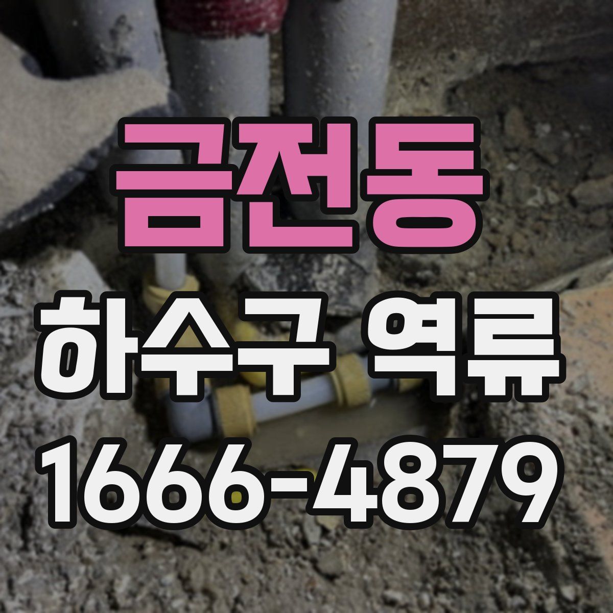 금전동 하수구 역류