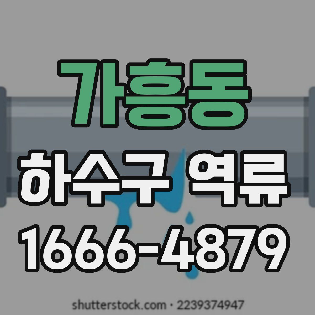 가흥동 하수구 역류