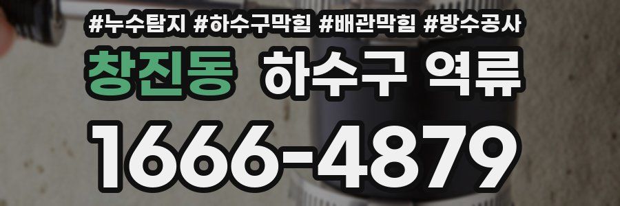 창진동 하수구 역류