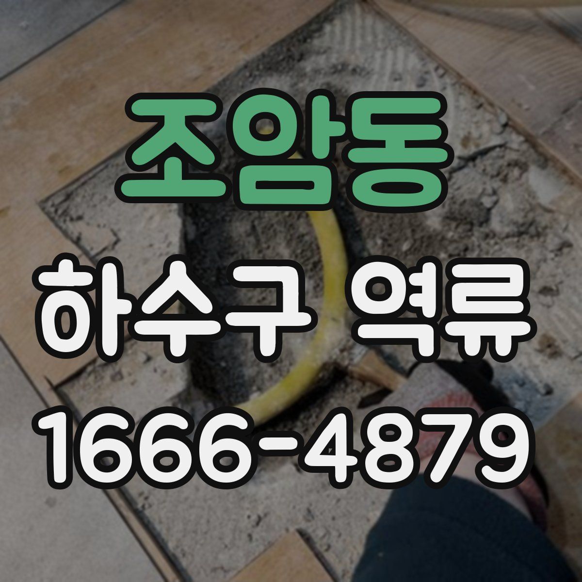 조암동 하수구 역류