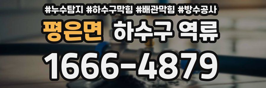 평은면 하수구 역류