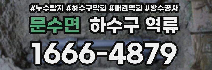 문수면 하수구 역류