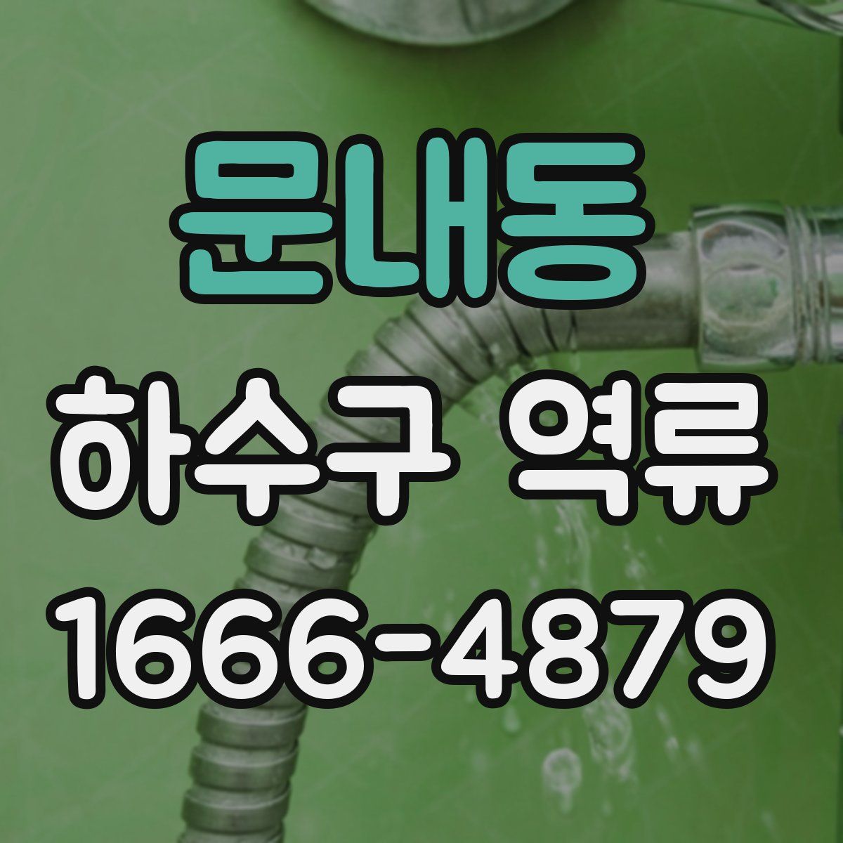 문내동 하수구 역류