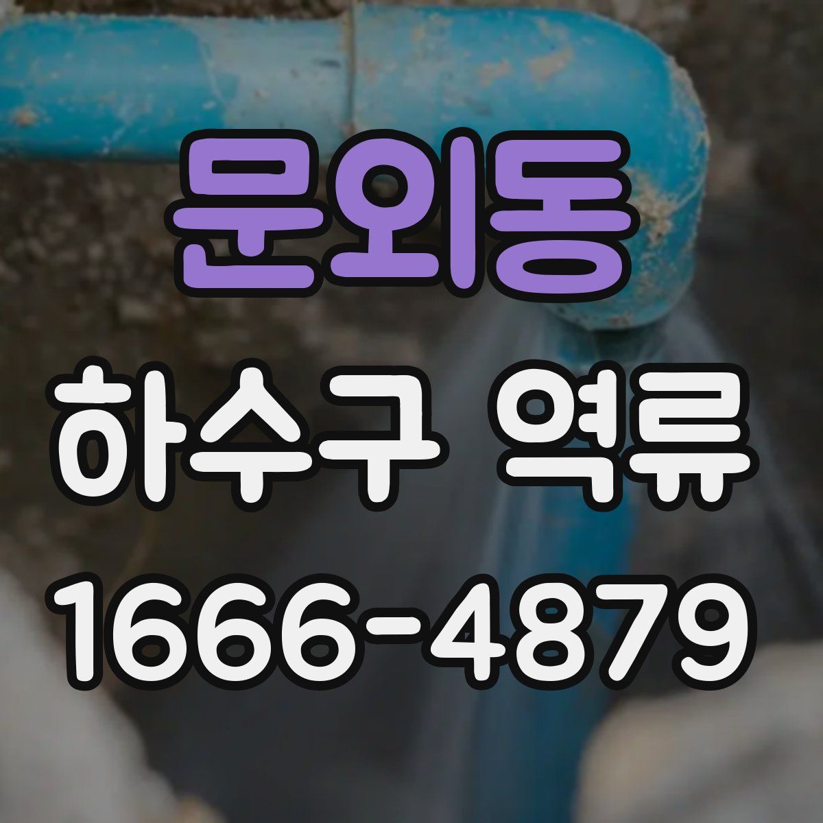문외동 하수구 역류
