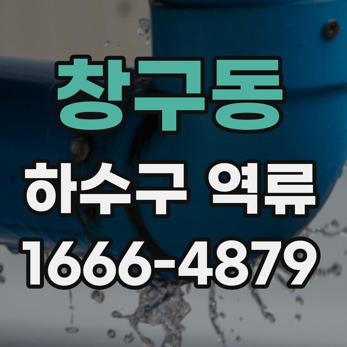창구동 하수구 역류